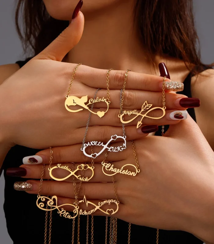 Personalized Name Infinity Necklace