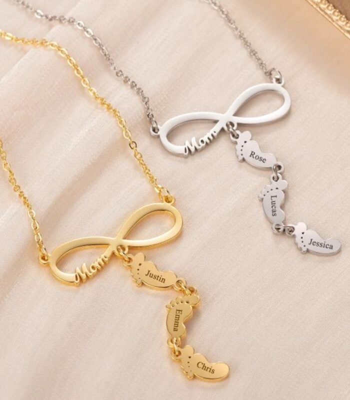 Infinite Motherly Love Name Necklace