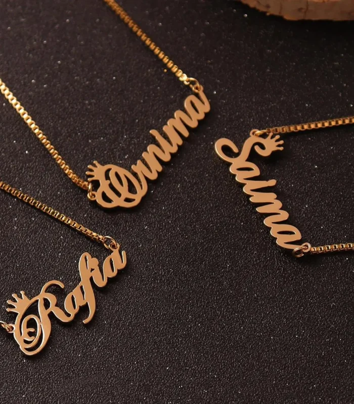 Personalized Box Chain Name Necklace